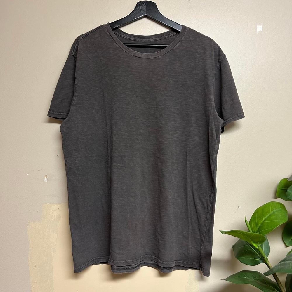 Vintage 2000s Faded Grey Blank Essential T-Shirt Mens Large Distressed Cotton